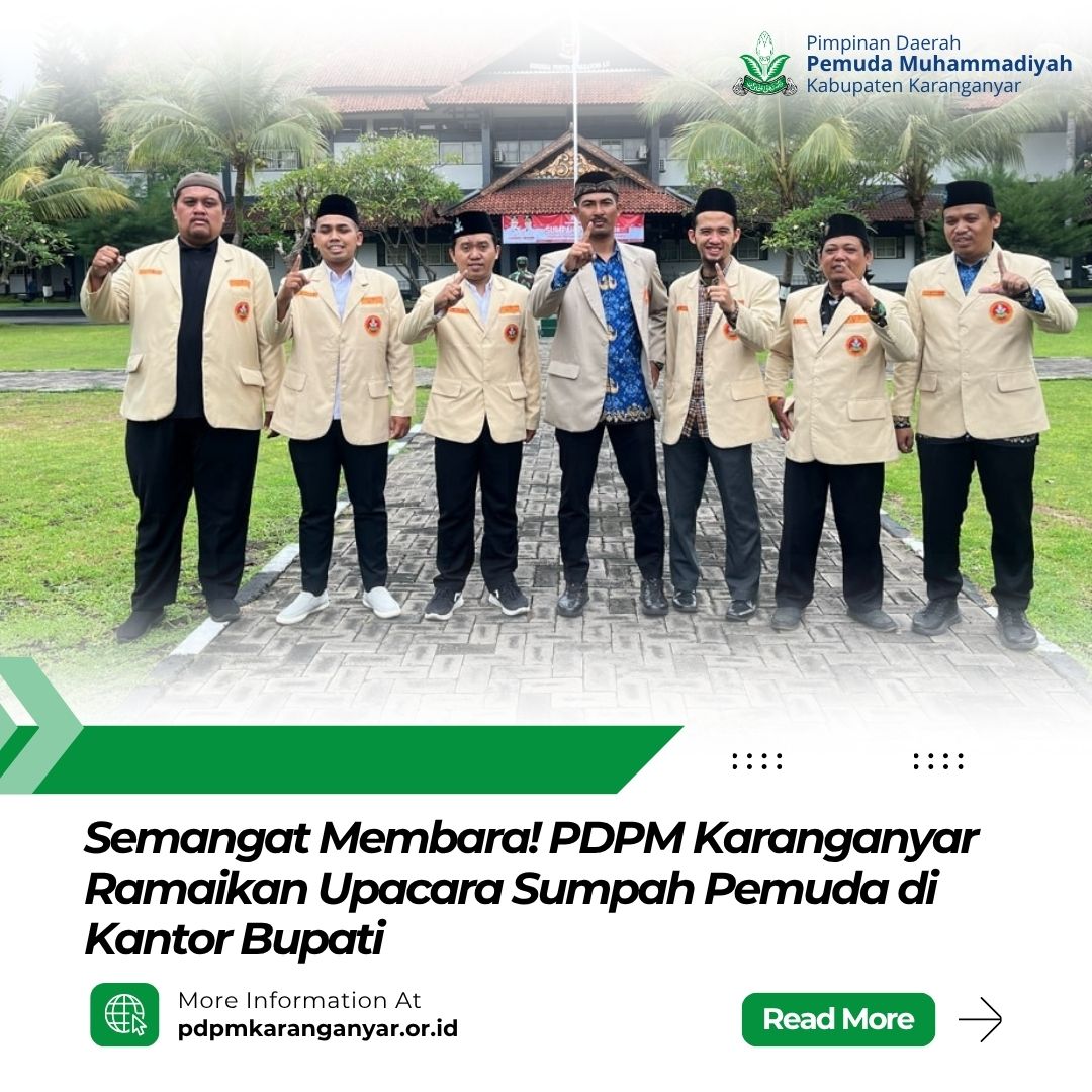 Semangat Membara! PDPM Karanganyar Ramaikan Upacara Sumpah Pemuda di Kantor Bupati