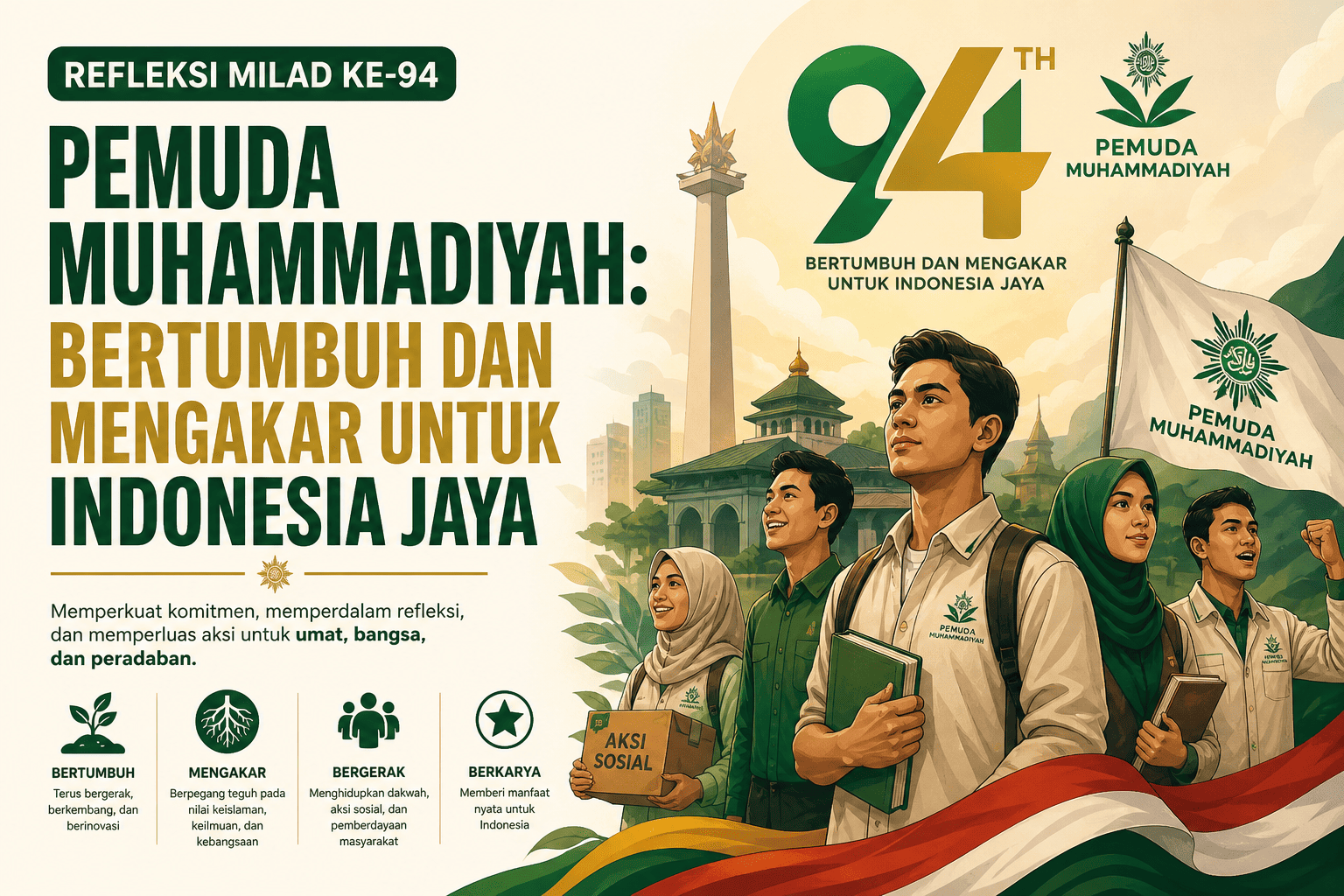 Pemuda Muhammadiyah: Bertumbuh dan Mengakar untuk Indonesia Jaya